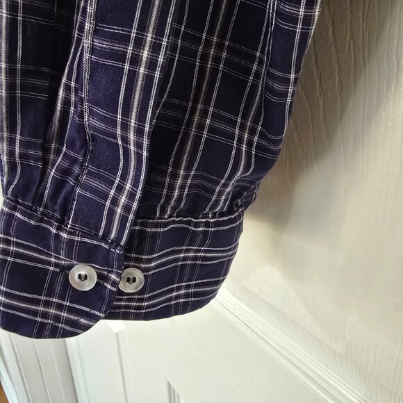 West Virginia Mountaineers Men's Pro Edge Button Down Shirt Navy White Sz XL - Picture 3 of 5